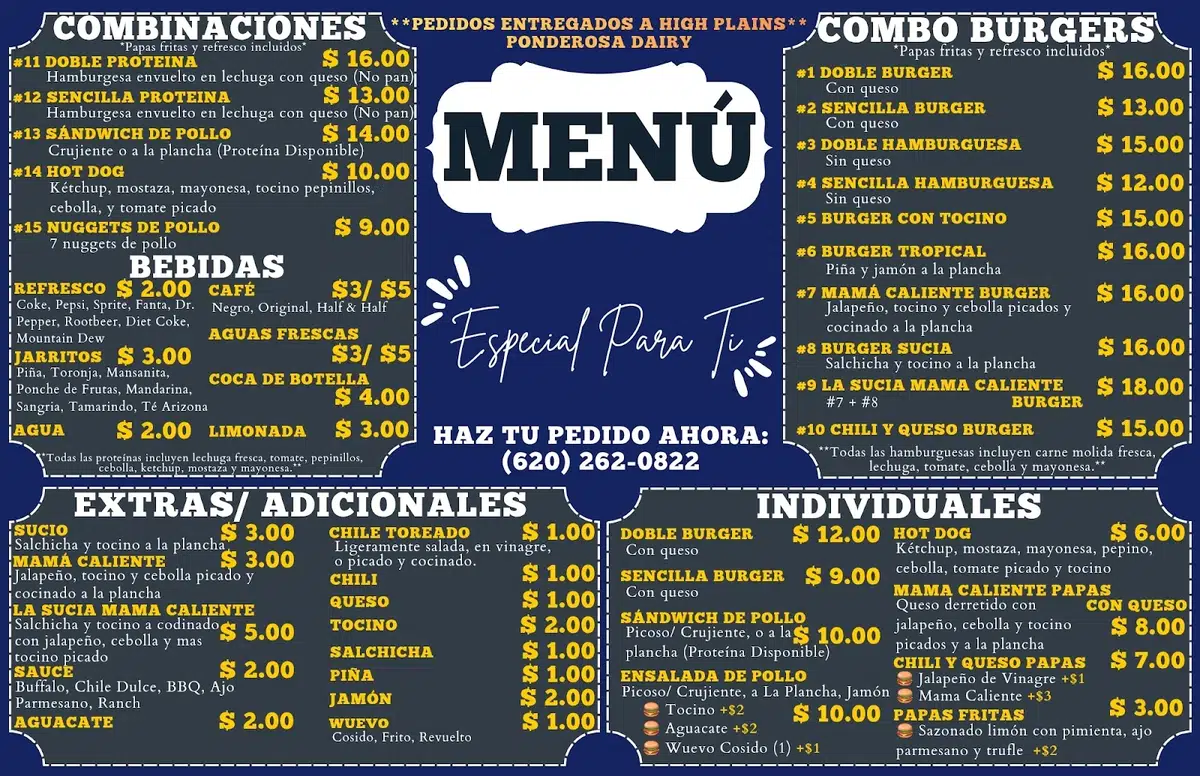 Big Bite Burgers LLC Menu